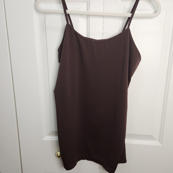White Mark Women's Plus Size Brown Tank Top NWT - Picture 3 of 10